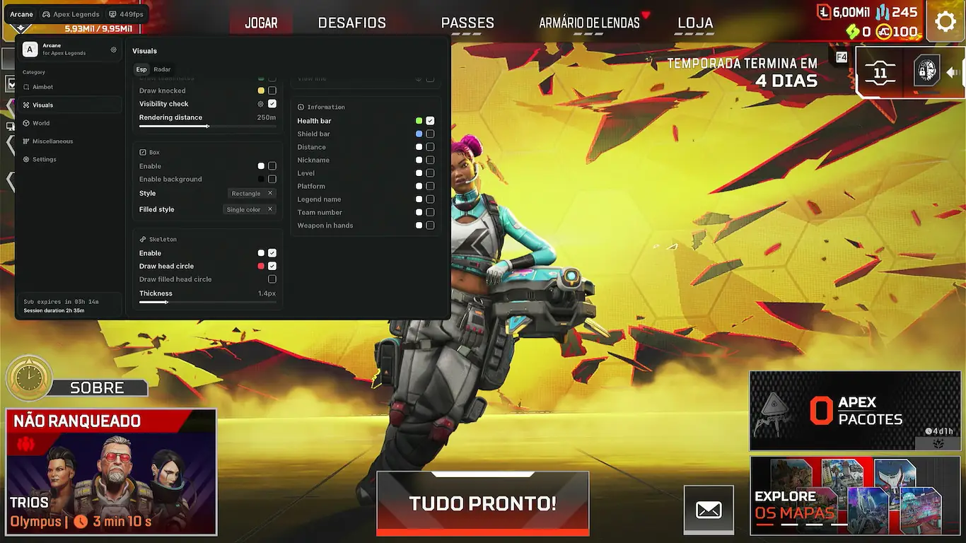 Screenshot 26 do cheat Apex Legends Arcane